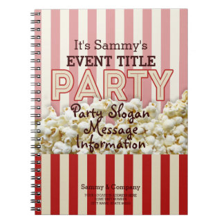Det är din Personlig Party-försörjning. Anteckningsbok Med Spiral