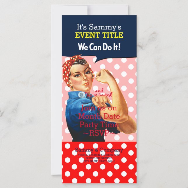 Det är din Personlig Rosie Party Supply (Framsida)