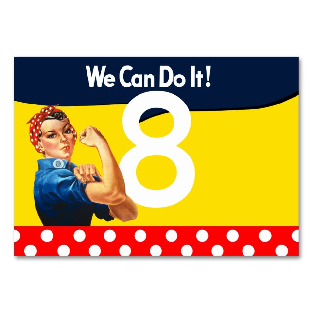 Det är din Personlig Rosie Party Supply Bordsnummer (Framsidan)