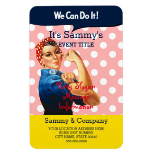 Det är din Personlig Rosie Party Supply Magnet
