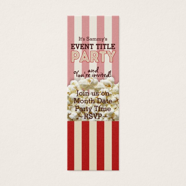 Det är din personligpartytillförsel litet visitkort (Framsidan)