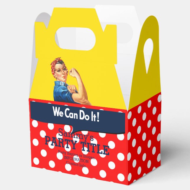 Det är din Rosie Party favors som anpassar det här Presentaskar (Öppnad)