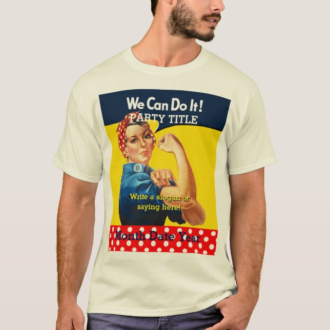 Det är din Rosie Party Tee Personalize. Shirt (Framsida)