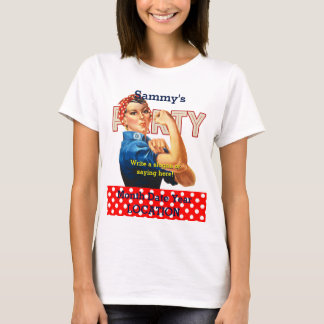 Det är din Rosie Party Tee Personalize. Shirt