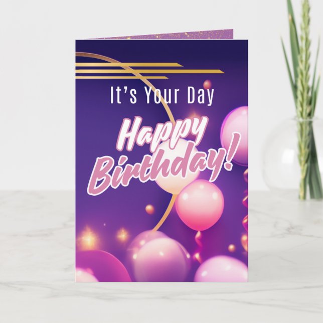 Det är din tid - Grattis på födelsedagen (Psalms 7 Kort (Framsida)