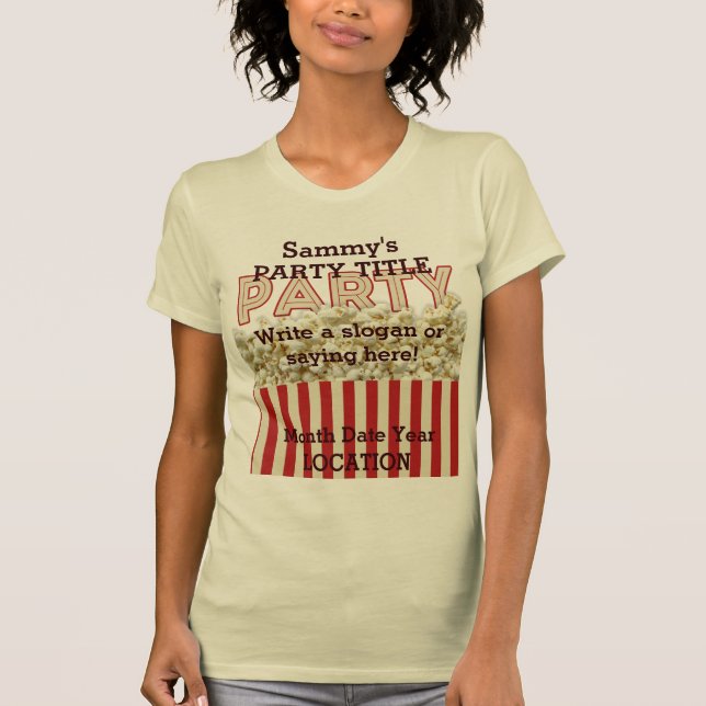 Det är ditt party som skjortan personifierar det! t-shirt (Framsida)