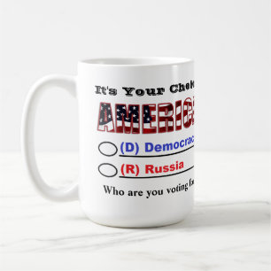 Det är ditt val.. Vem röstar du på? Kaffemugg
