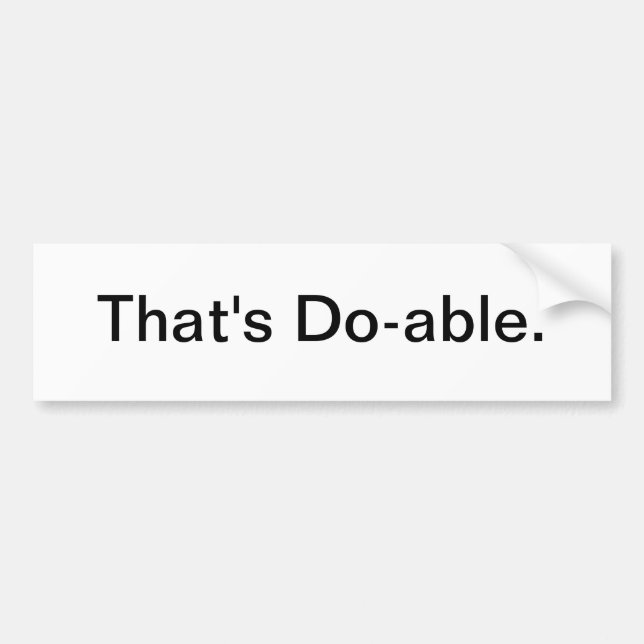 Det är Doable Bildekal (Framsidan)