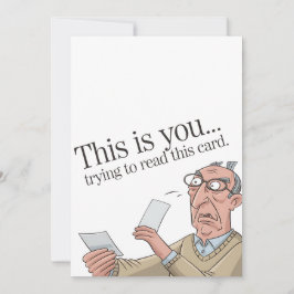 Det är du som försöker läsa detta kort rolig pappa