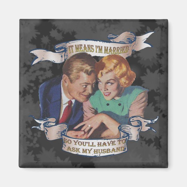 Det är elak jag är gift med, fråga make magnet (Framsidan)