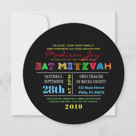 DET ÄR ELECTRIC! NEON GLOW Pub Mitzvah-inbjudan Inbjudningar