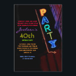 DET ÄR ELECTRIC!  NEON SIGN Party-inbjudan Inbjuda Inbjudningar<br><div class="desc">VÄLKOMNAR!! Jag kan personligen hjälpa dig med din beställning! Fråga mig vad som helst! Allt är anpassade! Alla mina designer är EN-AV-A-TYP-biet av teckningar designad av mig! Du kan bara hitta dem här! De flesta skapas med Adobe Illustrator eller Adobe Photoshop. Andra är unika handmålade objekt i vattenfärg, gouache och...</div>