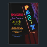 DET ÄR ELECTRIC!  NEON SIGN Party-inbjudan Inbjuda Inbjudningar<br><div class="desc">VÄLKOMNAR!! Jag kan personligen hjälpa dig med din beställning! Fråga mig vad som helst! Allt är anpassade! Alla mina designer är EN-AV-A-TYP-biet av teckningar designad av mig! Du kan bara hitta dem här! De flesta skapas med Adobe Illustrator eller Adobe Photoshop. Andra är unika handmålade objekt i vattenfärg, gouache och...</div>