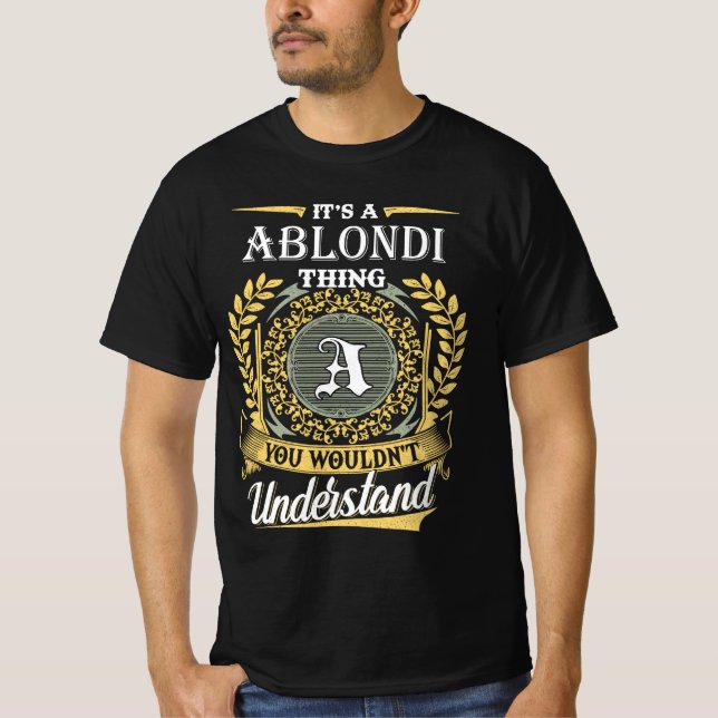 Det är en Ablondi-grej Du Förstår Inte T Shirt (Framsida)