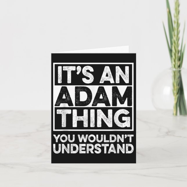 Det är en Adam-grej Du Förstår Inte Adam Jul Kort (Framsida)