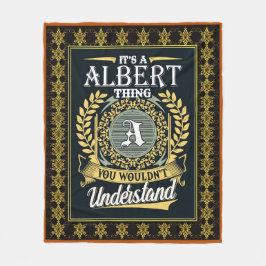 Det är en Albert Sak du inte kunde förstå Fleecefilt