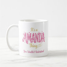 Det Är En Amanda Sak Rosa Guld Kvinnor Present