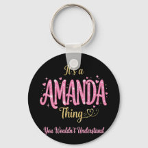Det Är En Amanda Sak Rosa Guld Kvinnor Present