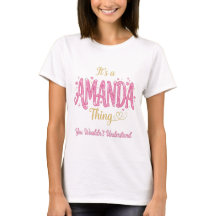 Det Är En Amanda Sak Rosa Guld Kvinnor Present