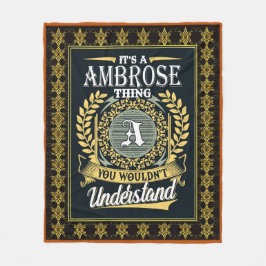 Det är en Ambrose Sak du inte kunde förstå Fleecefilt