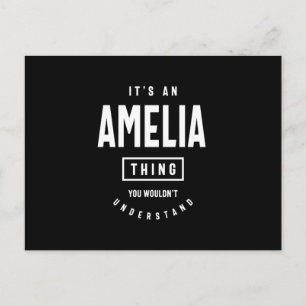 Det är en Amelia Sak: Personlig First Namn Gift Vykort