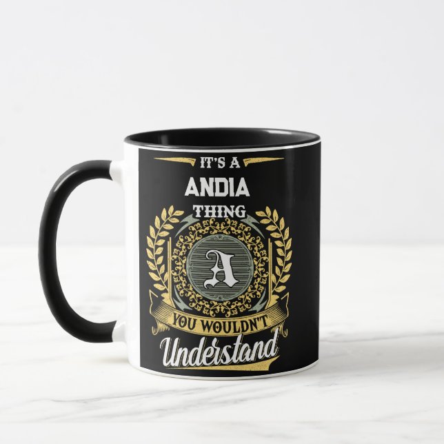 Det är en ANDIA-grej Du Skulle Inte Förstå Mugg (Vänster)