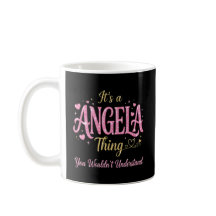 Det är en Angela-grej rosa guld kvinnor present