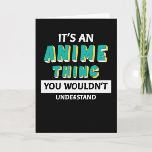 Det är en Anime Sak Offert för Anime Älskare Kort