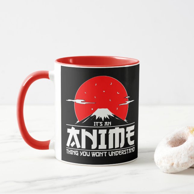 Det är en Anime Sak som du inte förstår Anime Mugg (Med munk)