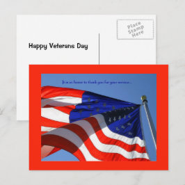 Det är en ära ... Veteran Day Postkort Vykort