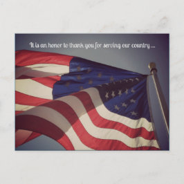 Det är en ära ... Veterandagen postkort Vykort