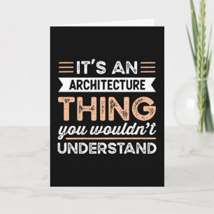 Det är en arkitektur i Sak Funny architect Kort