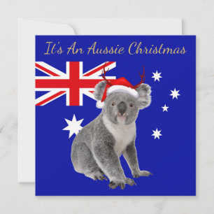 Det är en Aussie-jul med en Koala Kort