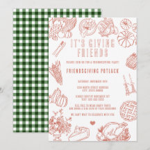 Det är en avslappnad vänlig Friendsgiving-pottluck