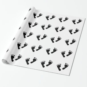 Det är en baby - babyfot presentpapper
