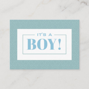 Det är en baby blue blommigt som designar pastel visitkort