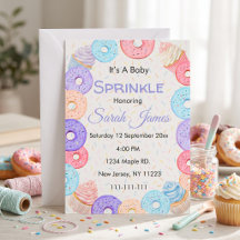 Det är en Baby Sprinkle avslappnad babyfest