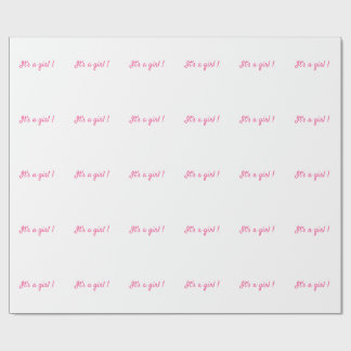 Det är en babyflicka Minimalist Presentpapper