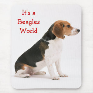 Det är en Beagles World Mousepad Musmatta