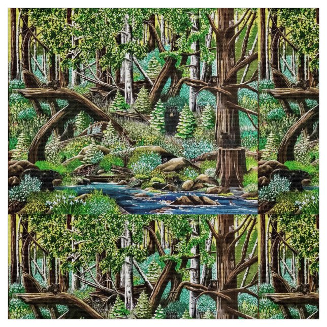 Det är en Bears Playground Fabric Tyg (Provkarta)