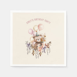 Det är en Beary Speciell Birthday-Pappersservett Pappersservett