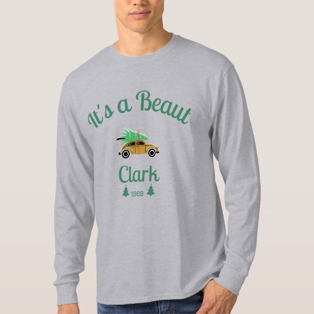 Det är en Beaut Clark Sweatshirt-jul T Shirt (Framsida)