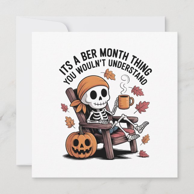 Det är en Ber-månad Grej Du Skulle Inte Förstå Julkort (Framsida)