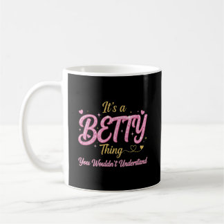 Det Är En Betty Sak Rosa Guld Kvinnor Gåva Kaffemugg