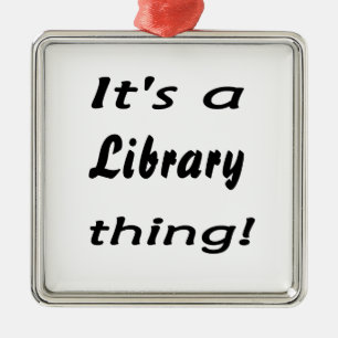 Det är en biblioteksak! julgransprydnad metall