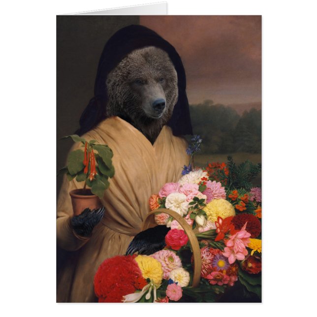 Det är en björnleverans - Antropomorfisk komp Hälsningskort (Framsidan)