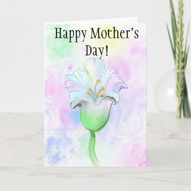 Det är en blomma - jag tänka! Mor-dagskort Helgkort (Framsida)