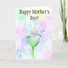 Det är en blomma - jag tänka! Mor-dagskort Helgkort