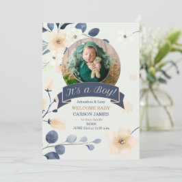 Det är en Blommar för pojkfödelsemönster och Gult Meddelande