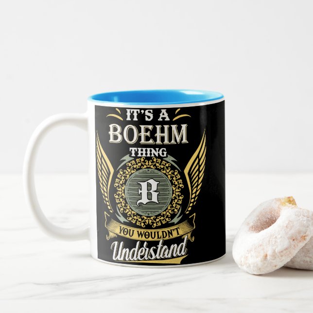 Det är en Boehm-grej du inte kan förstå Två-Tonad Mugg (Med munk)